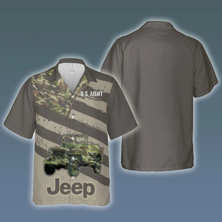 Cool Jeep US Army Unisex Hawaiian Aloha Shirts 150621h - 1