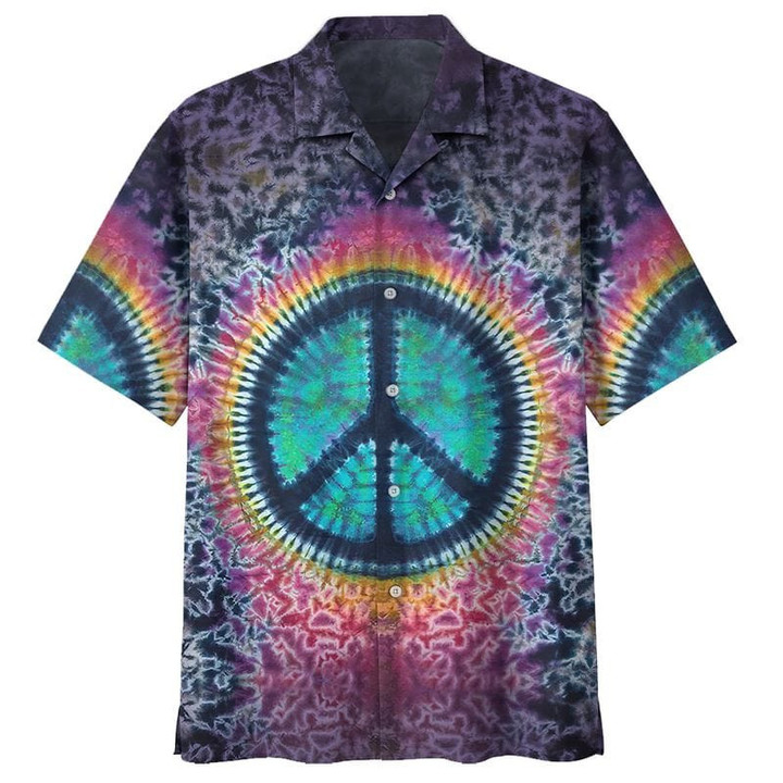 Peace Peaceful hippie Aloha Hawaiian Shirts V - 1
