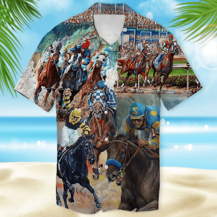 Amazing Secretariat Horse Racing Unisex Hawaiian Shirts - 1