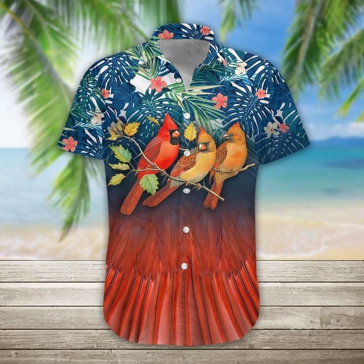 Cardinal Bird Hawaiian Shirt  Unisex  Adult  HW1209 - 1