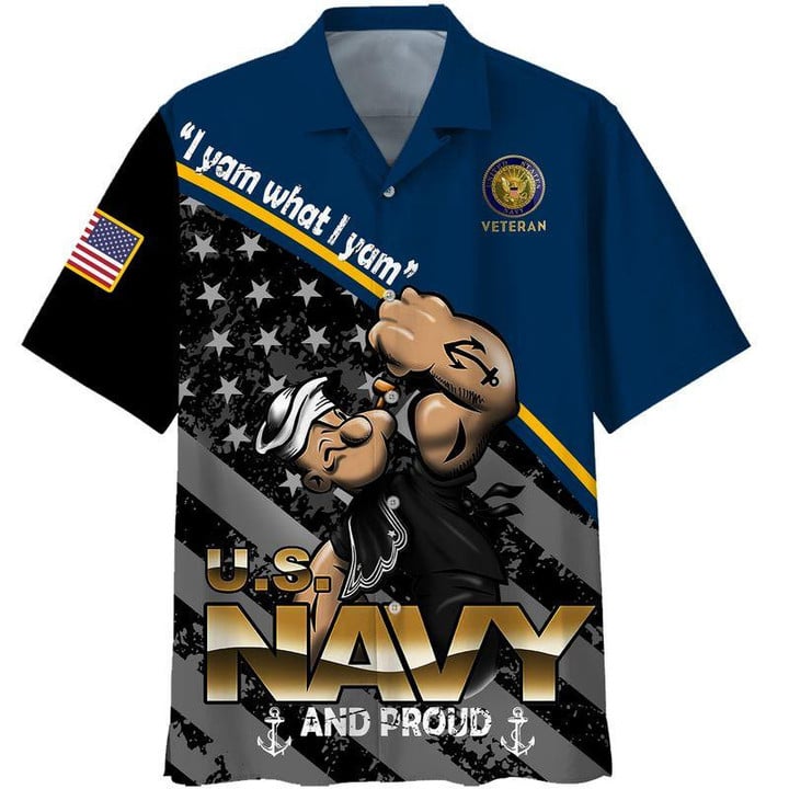 Happy Memorial Day Navy Veteran Hawaiian Shirt  Unisex  Adult  HW3598 - 1