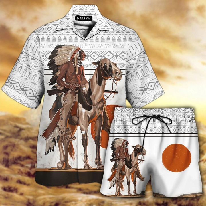 Native American Hawaiian Shirt Set  Unisex  HS1060 - 1