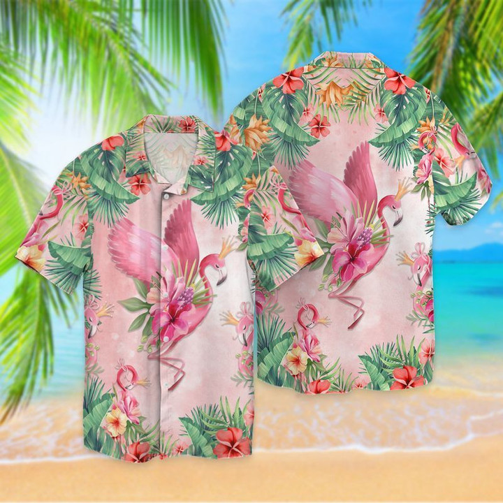 Flamingo Hawaiian Shirt  Hawaiian Shirt For Men  Hawaiian Shirt For Women  HW4311 - 1