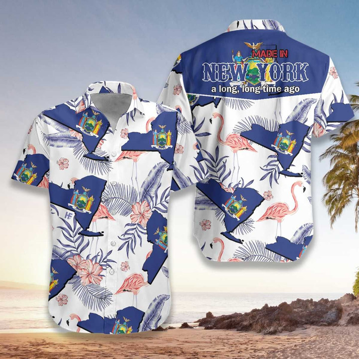 New York Made In Long Time Hawaiian Shirt  Unisex  Adult  HW5110 - 1