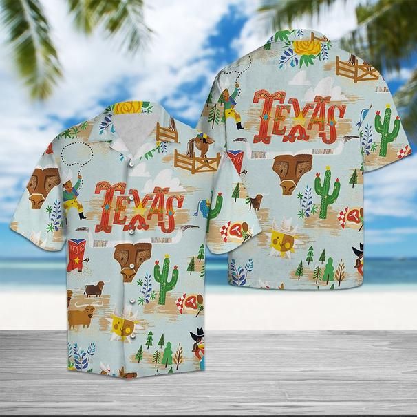 Texas Cowboy Hawaiian Shirt  Unisex  Adult  HW5450 - 1