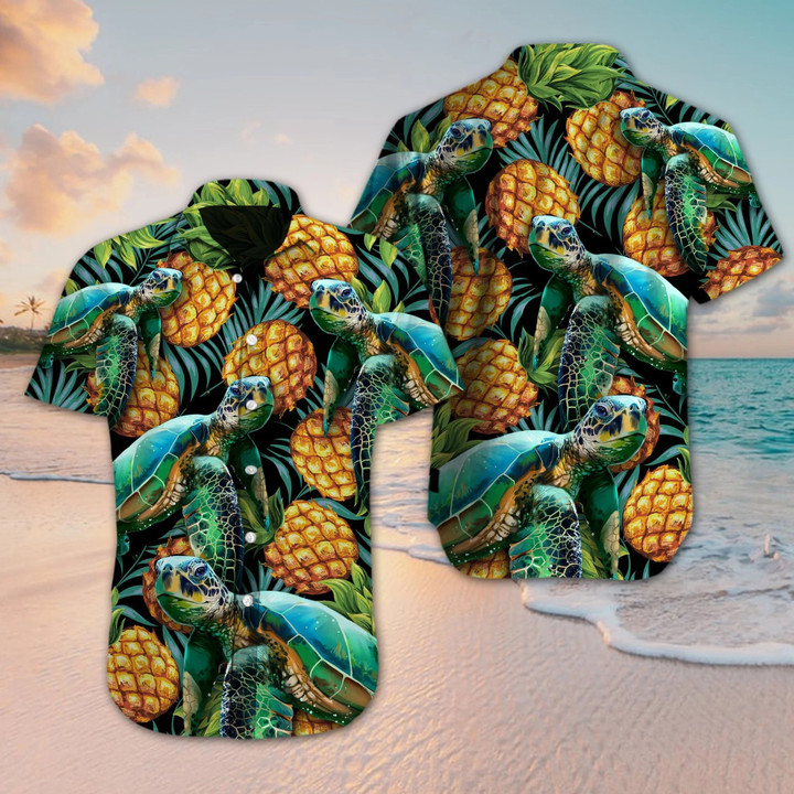 Turtles Beach Hawaiian Shirt  Unisex  Adult  HW5455 - 1