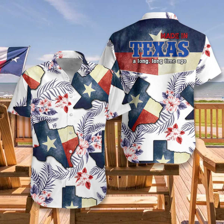 Texas Made In Long Time Hawaiian Shirt  Unisex  Adult  HW5107 - 1