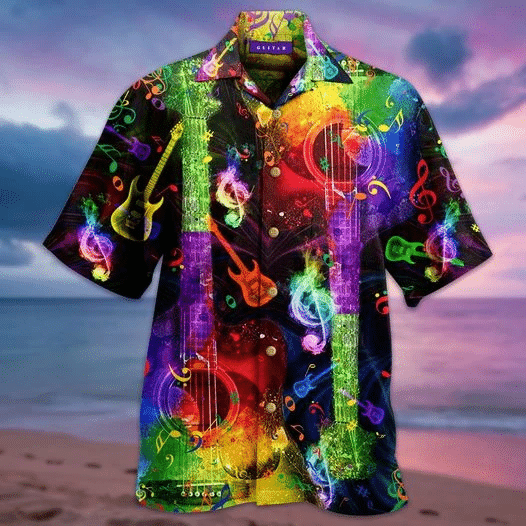 Amazing Rainbow Guitar Hawaiian Shirt  Unisex  Adult  HW3942 - 1
