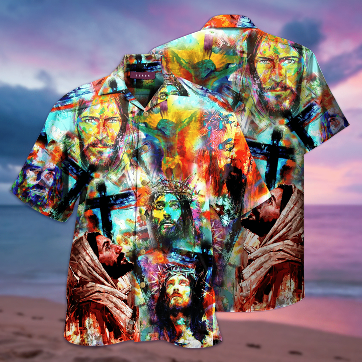 In The Name Of Jesus Hawaiian Shirt  Unisex  Adult  HW1739 - 1