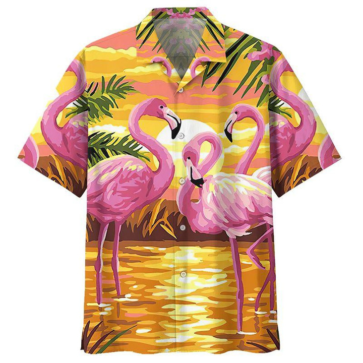 Flamingo Hawaiian Shirt  Hawaiian Shirt For Men  Hawaiian Shirt For Women  HW3893 - 1
