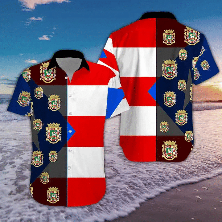 Puerto Rico Hawaiian Shirt  Unisex  Adult  HW4356 - 1