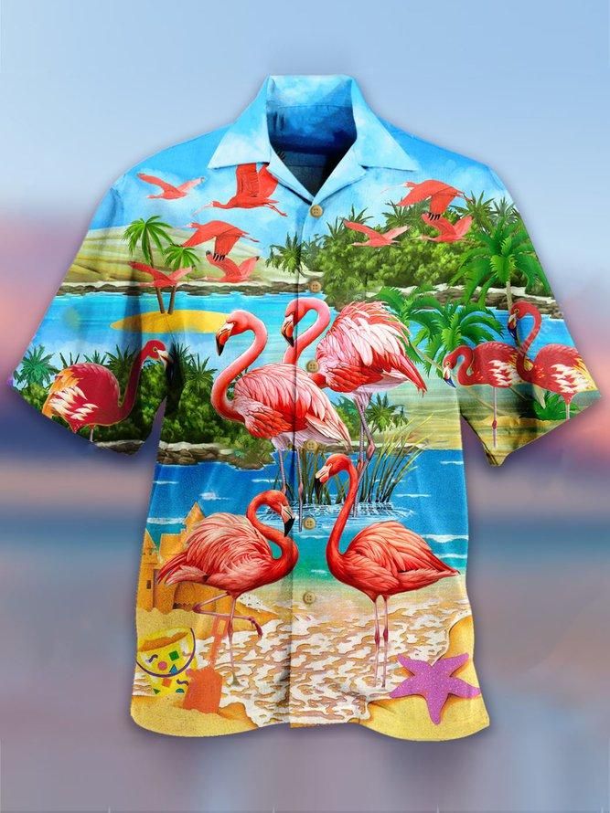 Tropical Flamingo Hawaiian Shirt  Unisex  Adult  HW2372 - 1