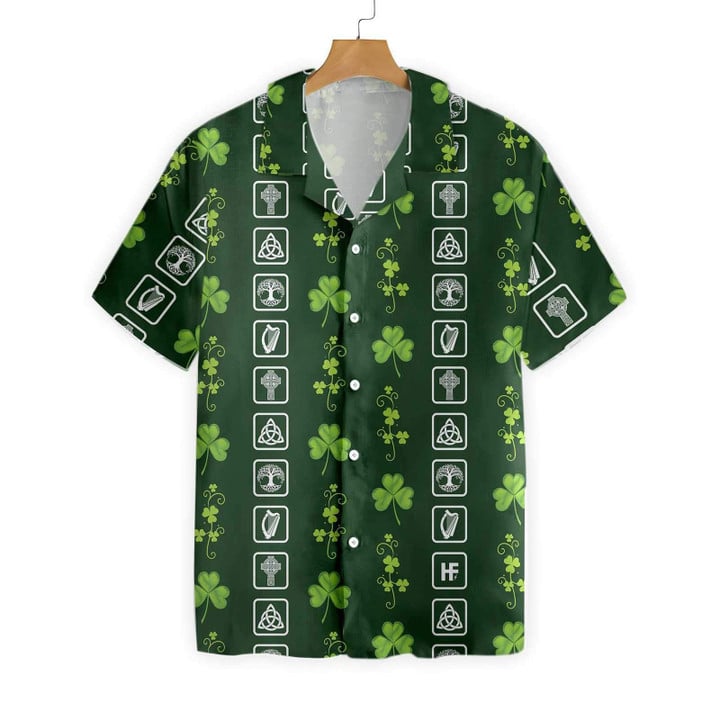 Irish Saint Patricks Day Hawaiian Shirt  Unisex  Adult  HW2213 - 1