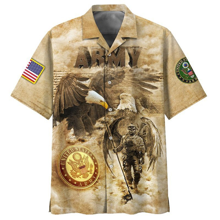 Army Hawaiian Shirt  Unisex  Adult  HW4008 - 1