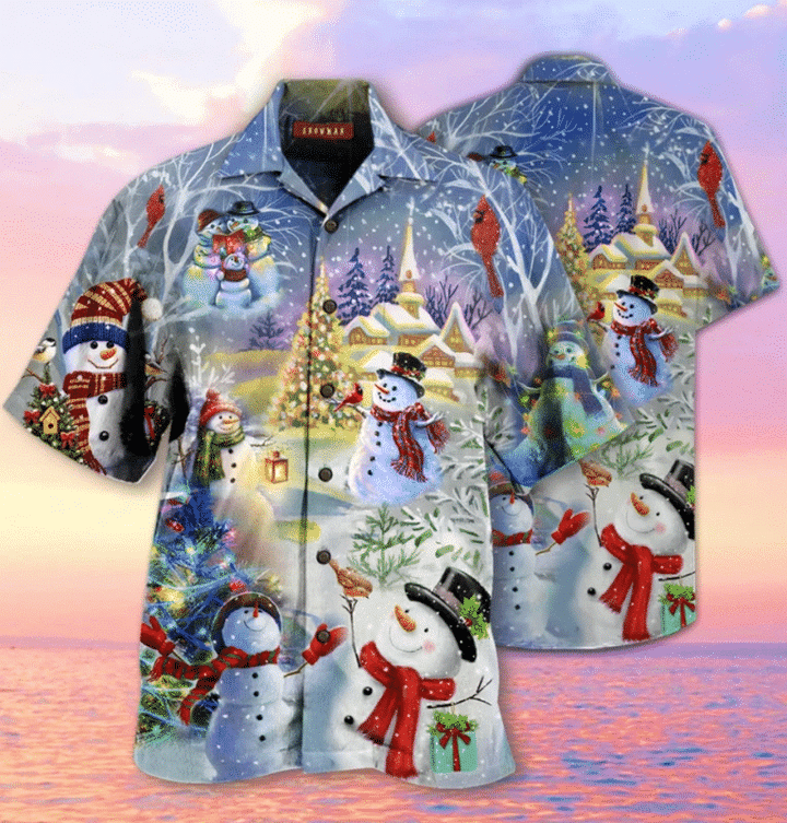 Snowman Hawaiian Shirt  Unisex  Adult  HW1662 - 1
