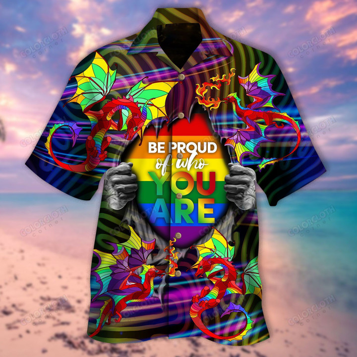 Amazing Rainbow Dragon LGBT Unisex Hawaiian Shirt TY007065-RE - 1