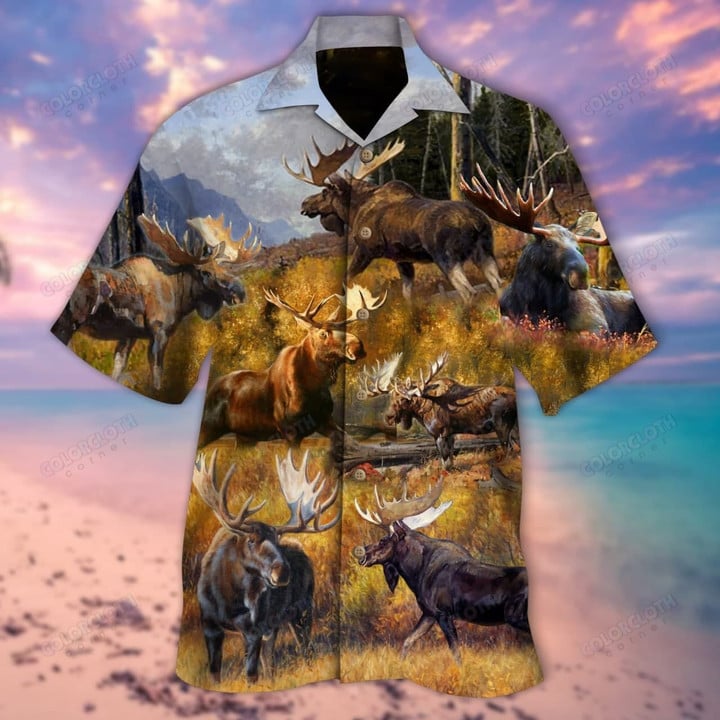 Advice From A Moose - Spend Time In The Woods Unisex Hawaiian Shirt - 1