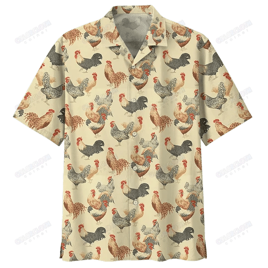 Chicken Hawaiian Shirt For Farmer TY028006 - 1