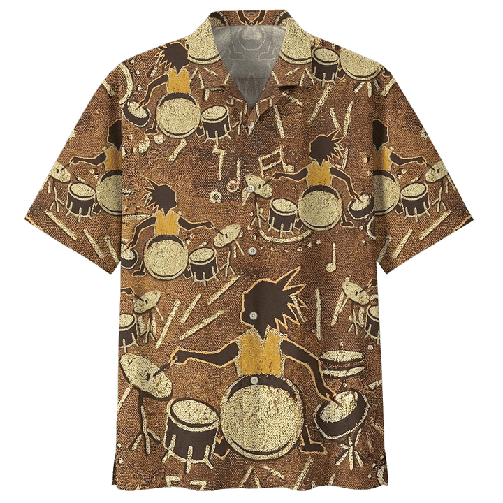 Man Hawaii Shirt DRUM HAWAIIAN SHIRT 850614 Shirt for Music Lover Drum Gift Idea - 1