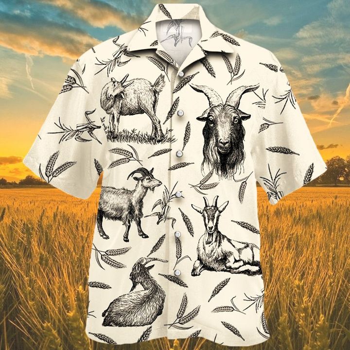 Goat Farm Lovers Hawaiian Shirt - 1