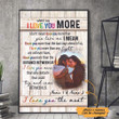 Personalized When I Say I Love Your More Pride Poster