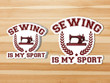 Sewing Is My Sport Sticker