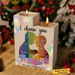 Personalized I Choose You Pride Candle Holder