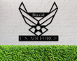 Metal name Sign For Air Force Vet, Gift For Veteran, Air Force Family Sign, Officer Retirement Gift Ideas, Custom Gifts For Air Force Vet