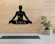 Personalized Yoga Workout Sign, Custom Metal Name Sign, Personalized Home Yoga Sign, Custom Metal Yoga Decor, Yoga Sign, Home Yoga Studio