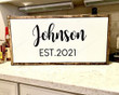 Family Name Sign, Framed Wood Sign, Wood Sign, Custom Name Sign, Mothers Day Gift, Anniversary, Engagement, Wedding Gift