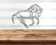 Geometric Horse | Horse Art | Nursery Art | Kids Room Art | Cowboy Nursery