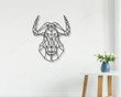 Taurus Metal Wall Art, Metal Wall Sign, Metal Wall Hangings, Office Wall Art, Geometric Wall Art, Animal, Wild Wall Art, Minimalist Wall Art