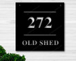 Metal Address Sign, house number, modern home, minimalist house number, modern farmhouse, metal house number, address plaque