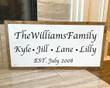 Family Name Sign with Kids Names, Last Name Wood Sign, Family Established Sign, Personalized Last Name Sign, Custom Family Name Wood Sign