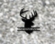 Deer Head Sign,Deer Antler Decor,Deer Hunter Gift,Deer Camp Sign,Christmas Gift For Him,Deer Name Metal Sign,Fathers Day Gift