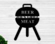Personalized Metal BBQ Sign, BBQ Grill Sign, Ourdoor Kitchen Metal Signs, Personalized Grill Sign, BBQ Party Decor