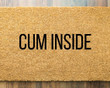 Cum inside doormat, funny doormat, funny welcome mat, come inside mat, funny gift for house warming, housewarming funny mat, newly wed gift