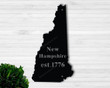 New Hampshire custom metal name sign, Personalized New Hampshire name sign, New Hampshire metal sign.