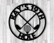 Golf Custom Name Metal Sign, Golf Sign, Bar Sign, 19th Hole, Custom Golf Sign, Man Cave, Home Bar, Game Room Sign, Fathers Day, Golf