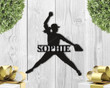 Personalized softball metal sign, Custom fastpitch