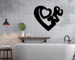 Love Sign / Love Metal Word / Inspirational Wall Art / Metal Cursive Word Sign / Cursive Word Wall Art / Farmhouse Decor