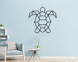 Geometric Turtle - Metal Wall Art - Home Nursery - Animal Sealife Reef Wildlife Marine Aquatic Tropical Metal
