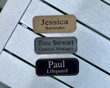 Personalized name tag, Name Tag, customized name tag, engraved name tag, leatherette name tag, Engraved Name Tags, Magnet