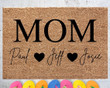 Mothers Day Gift, Kids names Gift for Mom, Personalized Mothers day Gift, Mothers day Doormat, Doormat, Gift for Mom, Grandma