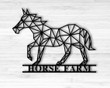 Custom horse sign, Personalized geometric horse, Horse sign, Geometric Horse sign, Family name sign,farmhouse,  kids name sign, nursery sign