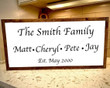 Personalized Family Name Sign, Wood Family Name Sign, Family Established Sign, Personalized Last Name Sign, Custom Family Name Wood Sign