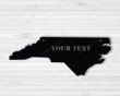 North Carolina wall art, Personalized North Carolina established sign, North Carolina state, Custom North Carolina metal sign