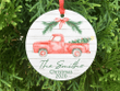 Personalized Red Truck Christmas Ornament, 2020 Christmas Ornament, Family Christmas Ornament, Christmas Truck, Rustic Ornament, Vintage