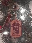 FOOTBALL Player Christmas Ornament Gift, Personalized FREE with Name, Team and Number! Custom Made, Senior Night, Graduation