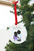 Mother and daughter custom Ornament, gift idea for mom, personalized art for mom, Birthday&#39;s Mom gift, Christmas gift for Mom, Gift for Mom